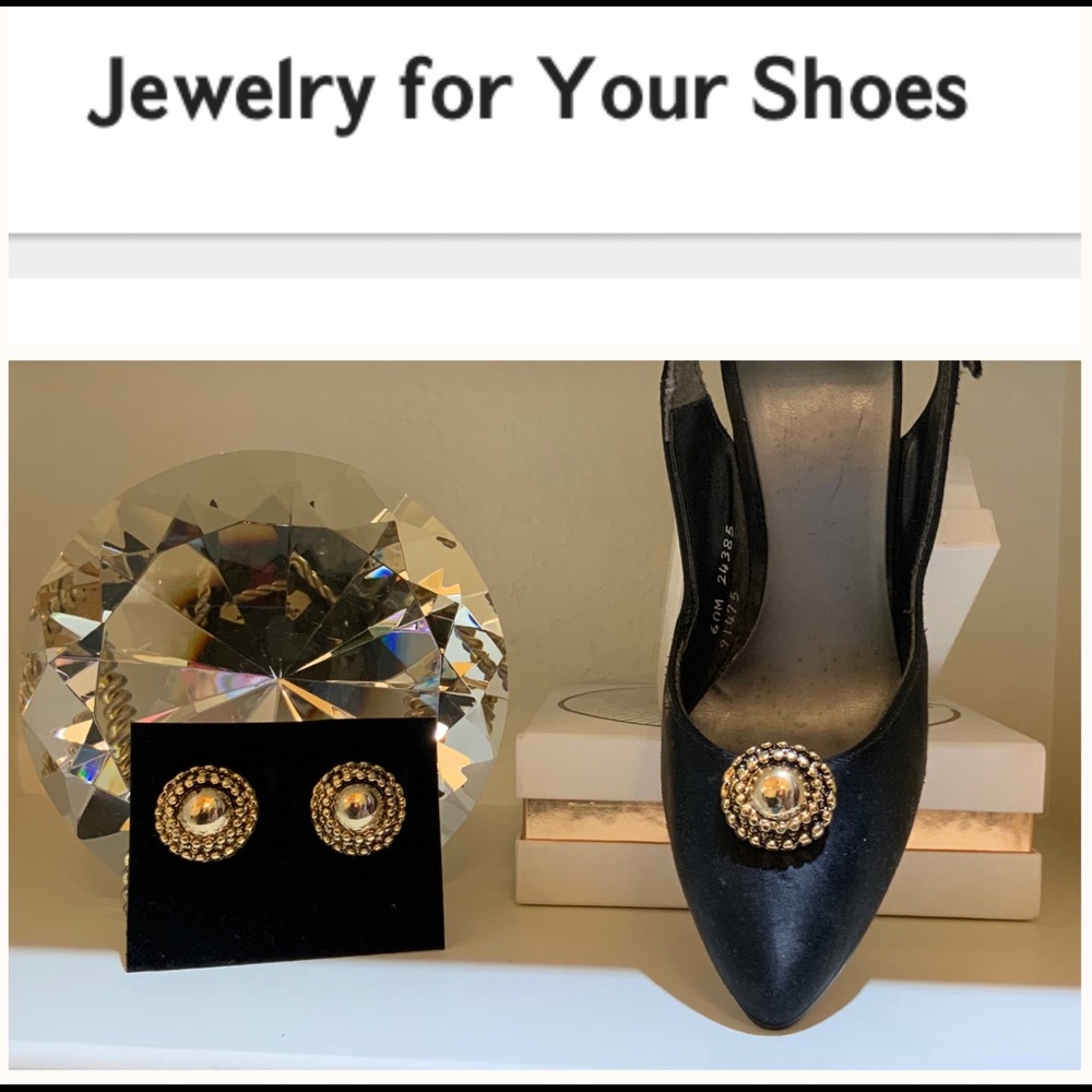 Antique Gold Shoe Jewelry Clips AGL2